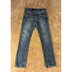 VTG Helix Mens Jeans 30 x 32* Dark Blue Slim Fit 100% Cotton Cyber Grunge Y2K